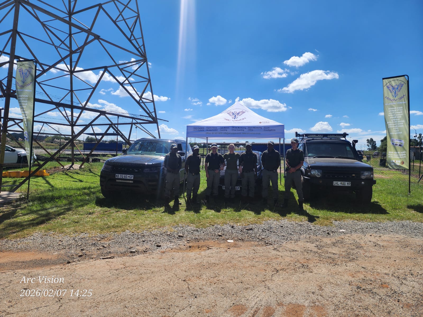 ARC VISION team on site at Rock Raceway